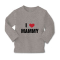 Baby Clothes I Love Heart Mammy Mom Mothers Day Boy & Girl Clothes Cotton