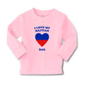 Baby Clothes I Love My Haitian Dad Countries Boy & Girl Clothes Cotton