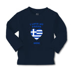 Baby Clothes I Love My Greek Mom Countries Boy & Girl Clothes Cotton - Cute Rascals