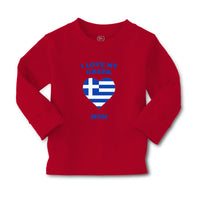 Baby Clothes I Love My Greek Mom Countries Boy & Girl Clothes Cotton - Cute Rascals