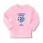 Baby Clothes I Love My Greek Mom Countries Boy & Girl Clothes Cotton - Cute Rascals