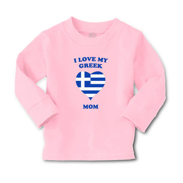 Baby Clothes I Love My Greek Mom Countries Boy & Girl Clothes Cotton