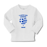 Baby Clothes I Love My Greek Mom Countries Boy & Girl Clothes Cotton - Cute Rascals