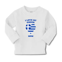 Baby Clothes I Love My Greek Mom Countries Boy & Girl Clothes Cotton - Cute Rascals