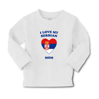 Baby Clothes I Love My Serbian Mom Countries Boy & Girl Clothes Cotton - Cute Rascals