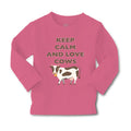 Baby Clothes Keep Calm and Love Cows Farm Boy & Girl Clothes Cotton