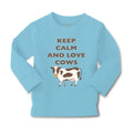 Baby Clothes Keep Calm and Love Cows Farm Boy & Girl Clothes Cotton