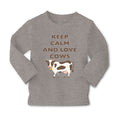 Baby Clothes Keep Calm and Love Cows Farm Boy & Girl Clothes Cotton