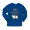 Baby Clothes Keep Calm and Love Cows Farm Boy & Girl Clothes Cotton