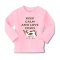 Baby Clothes Keep Calm and Love Cows Farm Boy & Girl Clothes Cotton