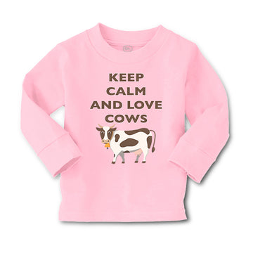 Baby Clothes Keep Calm and Love Cows Farm Boy & Girl Clothes Cotton