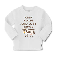 Baby Clothes Keep Calm and Love Cows Farm Boy & Girl Clothes Cotton - Cute Rascals