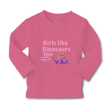 Baby Clothes Girls like Dinosaurs Too Dinosaurus Dino Trex Boy & Girl Clothes