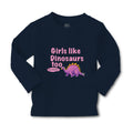 Baby Clothes Girls like Dinosaurs Too Dinosaurus Dino Trex Boy & Girl Clothes