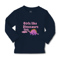 Baby Clothes Girls like Dinosaurs Too Dinosaurus Dino Trex Boy & Girl Clothes - Cute Rascals