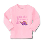 Baby Clothes Girls like Dinosaurs Too Dinosaurus Dino Trex Boy & Girl Clothes - Cute Rascals