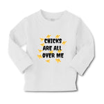 Baby Clothes Chicks Are All over Me Funny Humor Gag Style A Boy & Girl Clothes - Cute Rascals