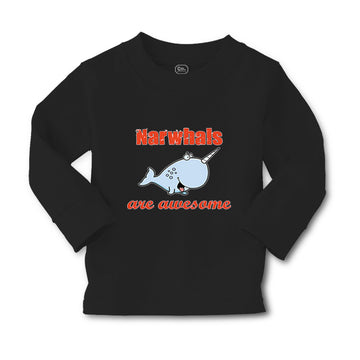 Baby Clothes Narwhals Are Awesome Ocean Sea Life Boy & Girl Clothes Cotton