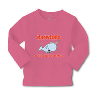 Baby Clothes Narwhals Are Awesome Ocean Sea Life Boy & Girl Clothes Cotton - Cute Rascals