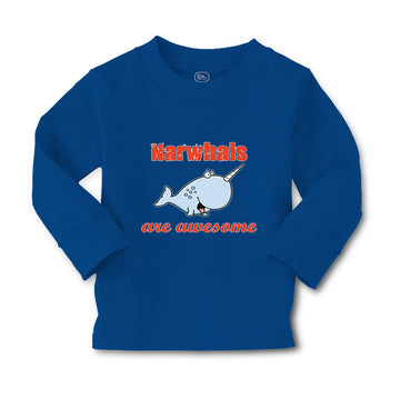 Baby Clothes Narwhals Are Awesome Ocean Sea Life Boy & Girl Clothes Cotton