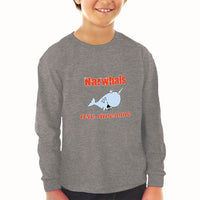 Baby Clothes Narwhals Are Awesome Ocean Sea Life Boy & Girl Clothes Cotton - Cute Rascals