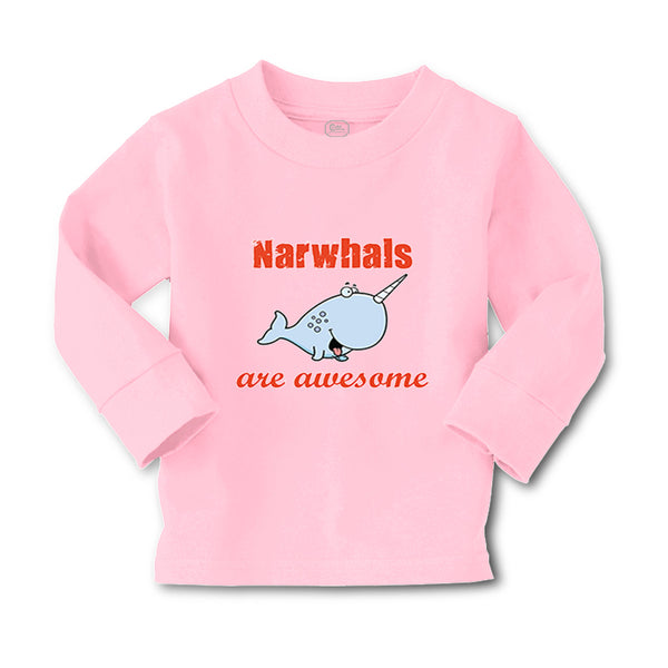 Baby Clothes Narwhals Are Awesome Ocean Sea Life Boy & Girl Clothes Cotton - Cute Rascals