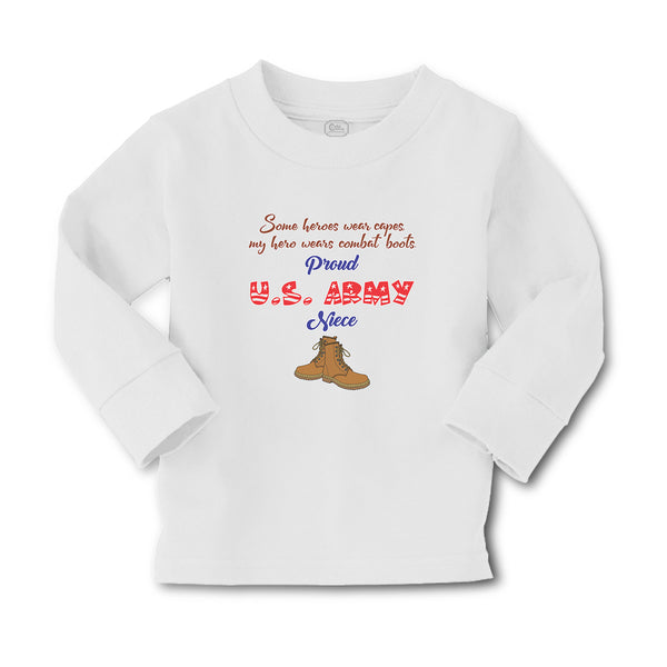 Baby Clothes Heroes Wear Capes, My Combat Boots Proud U.S Army Niece Cotton - Cute Rascals