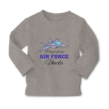 Baby Clothes Proud of My Air Force Uncle Boy & Girl Clothes Cotton