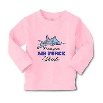 Baby Clothes Proud of My Air Force Uncle Boy & Girl Clothes Cotton