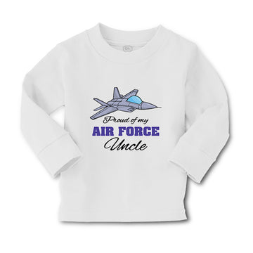Baby Clothes Proud of My Air Force Uncle Boy & Girl Clothes Cotton