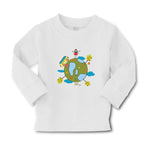 Baby Clothes Earth Globe with Bus Children Funny & Novelty Funny Cotton - Cute Rascals