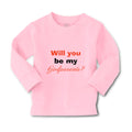 Baby Clothes Will You Be My Godparents Pregnancy Baby Announcement Cotton