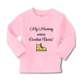 Baby Clothes My Mommy Wears Combat Boots! Mom Mothers Day Boy & Girl Clothes