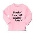 Baby Clothes Breaking' Hearts Blasting Farts Humor Funny Boy & Girl Clothes