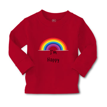 Baby Clothes I'M Happy Rainbow Funny Humor Boy & Girl Clothes Cotton