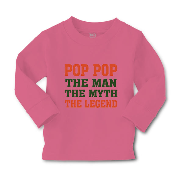 Baby Clothes Pop Pop The Man The Myth The Legend Grandpa Grandfather Cotton - Cute Rascals