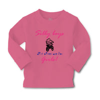 Baby Clothes Silly Boys Dirt Bikes Are for Girls! Funny Humor Boy & Girl Clothes - Cute Rascals