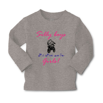 Baby Clothes Silly Boys Dirt Bikes Are for Girls! Funny Humor Boy & Girl Clothes