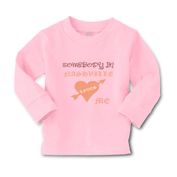 Baby Clothes Somebody in Nashville Loves Me Valentines Love Boy & Girl Clothes