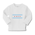 Baby Clothes Chicago Blue Stripe Flag Valentines Love Boy & Girl Clothes Cotton