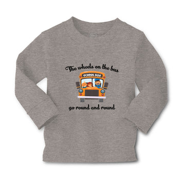 Baby Clothes The Wheels on The Bus Go Round and Round Funny Humor Cotton