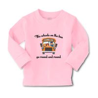 Baby Clothes The Wheels on The Bus Go Round and Round Funny Humor Cotton - Cute Rascals