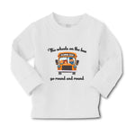 Baby Clothes The Wheels on The Bus Go Round and Round Funny Humor Cotton - Cute Rascals