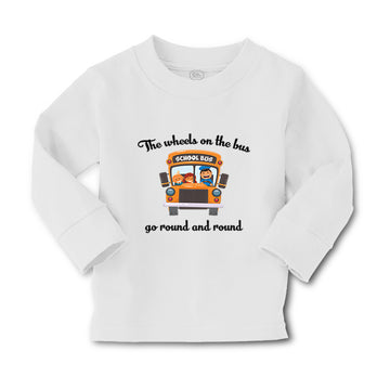 Baby Clothes The Wheels on The Bus Go Round and Round Funny Humor Cotton