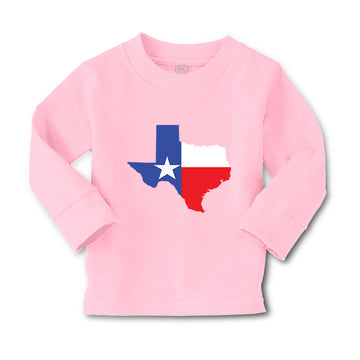 Baby Clothes Texas Map Valentines Love Boy & Girl Clothes Cotton