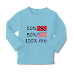 Baby Clothes 50%Trinidad 50% American 100% Me Boy & Girl Clothes Cotton - Cute Rascals