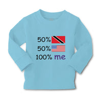 Baby Clothes 50%Trinidad 50% American 100% Me Boy & Girl Clothes Cotton - Cute Rascals