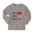 Baby Clothes 50%Trinidad 50% American 100% Me Boy & Girl Clothes Cotton