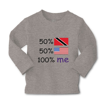 Baby Clothes 50%Trinidad 50% American 100% Me Boy & Girl Clothes Cotton
