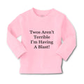 Baby Clothes Twos Aren'T Terrible I'M Having Blast 2 Year Old Birthday Cotton